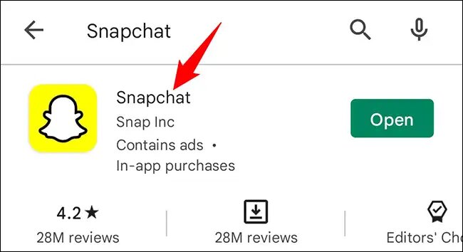 Update the Snapchat app