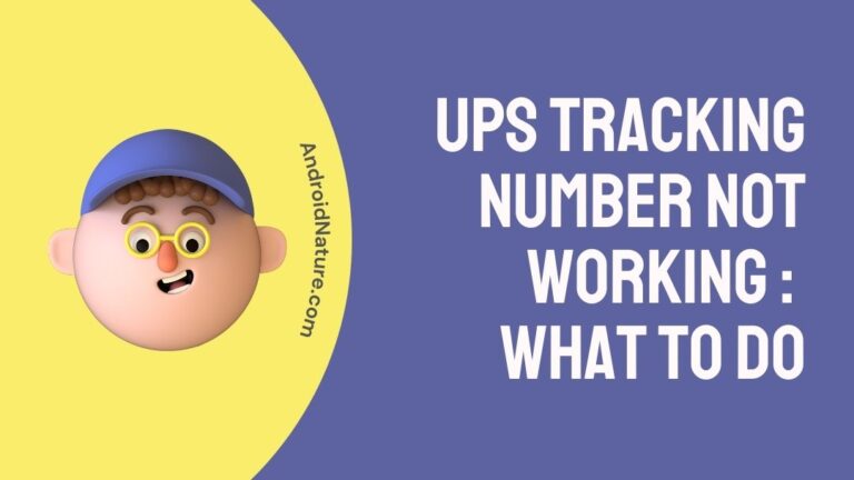 UPS tracking number not working : What to do