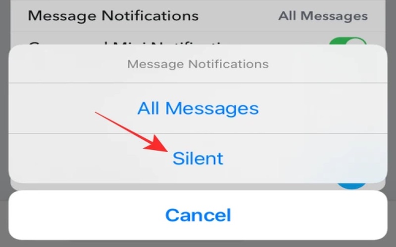 snapchat silent notification