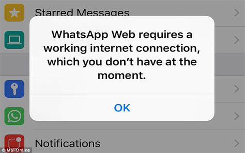 Whatsapp no network