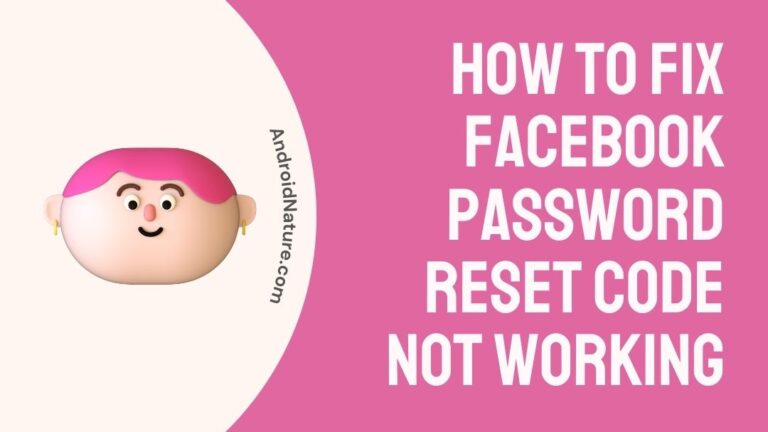 How to Fix Facebook password reset code not working