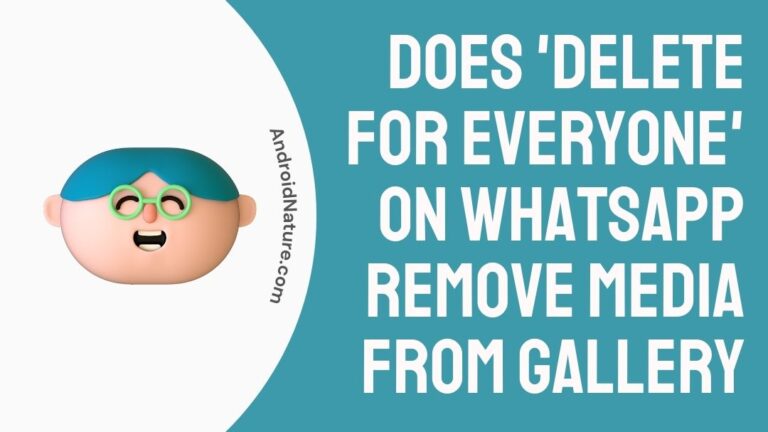 Does 'Delete for Everyone' on WhatsApp remove Media from Gallery