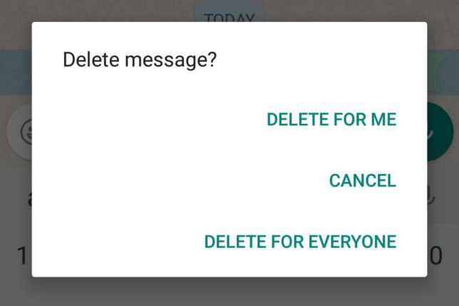 Does “Delete for Everyone” option on WhatsApp remove media from gallery?