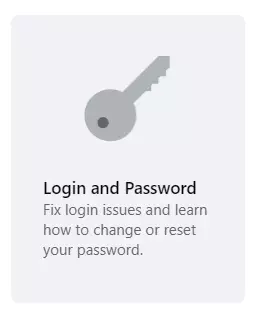 Facebook help center - Login and password.