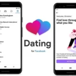 Facebook Dating option in Facebook app and its user interface