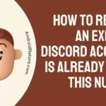 How to remove an existing Discord account is already using this number