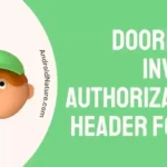 DoorDash invalid authorization header found