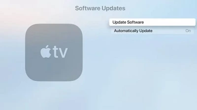 Update software on Apple TV