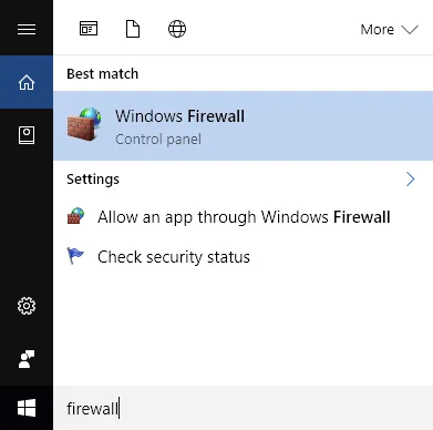 Configure Windows Firewall