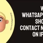 Why is WhatsApp Not Showing Contact Names on iPhone