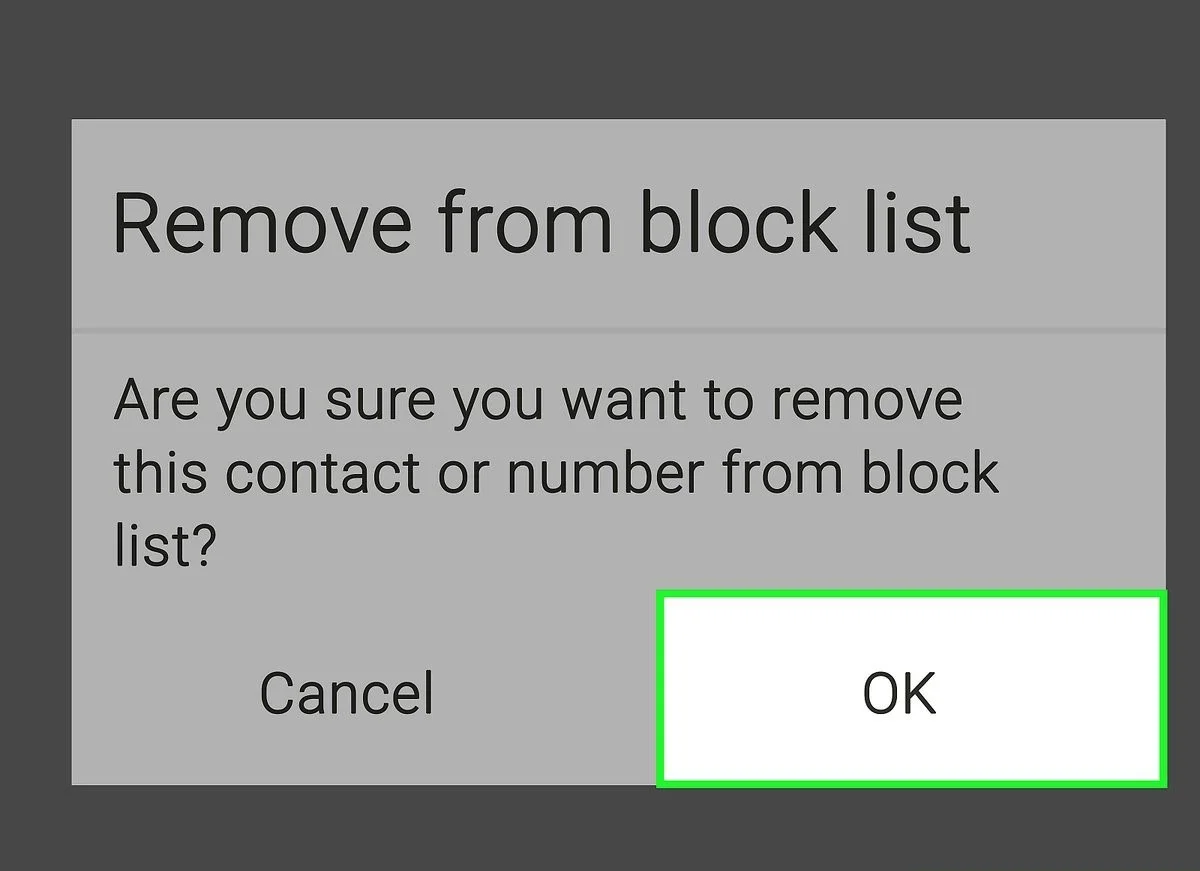if you unblock someone on Android will their messages come through
