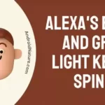 Alexa's blue and green light keeps spinning