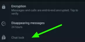 Chat Lock' option