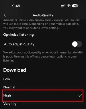 Spotify songs download in High Quality