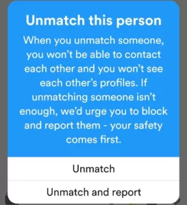 unmatch user