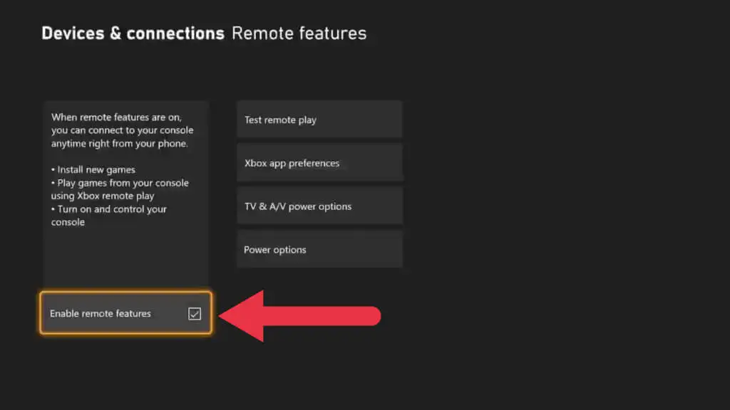 Disable or Enable Remote Features