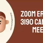 Zoom Error 3190 Cancel Meeting