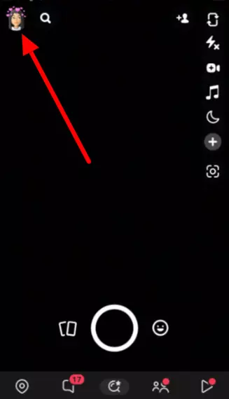 Bitmoji icon on Snapchat