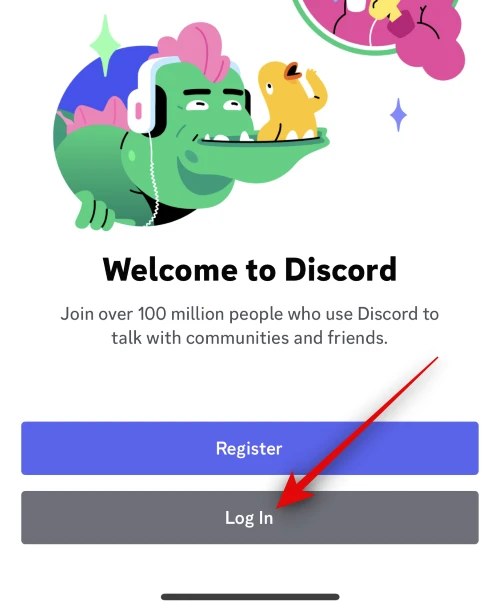 discord mobile login page
