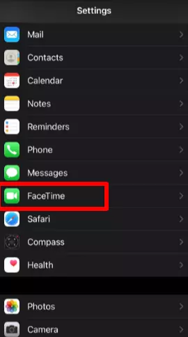 Facetime Feature in iPhone