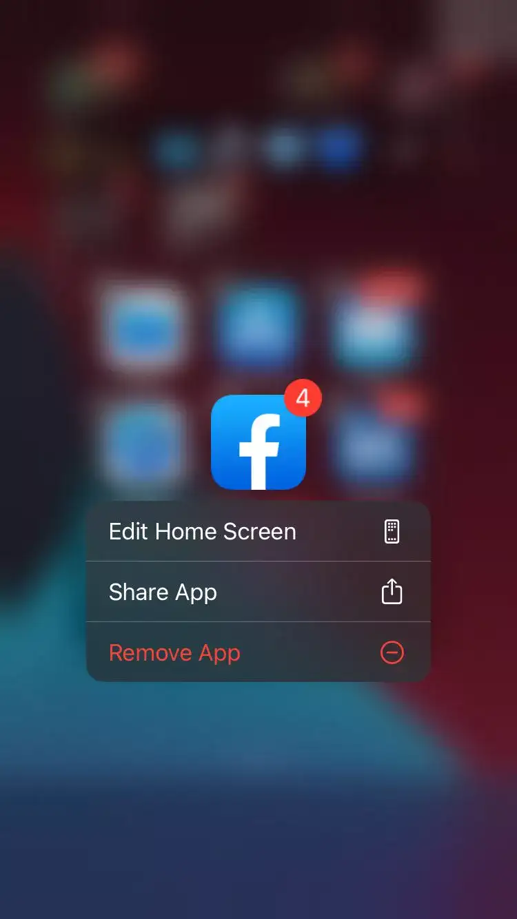 Remove Facebook App