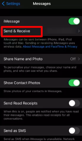 Send and Receive iMessages on iPhone