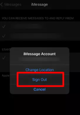 Sign Out of your Apple ID