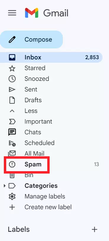 "Spam" folder in Gmail