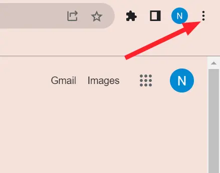 "Three dot" icon in Google Chrome