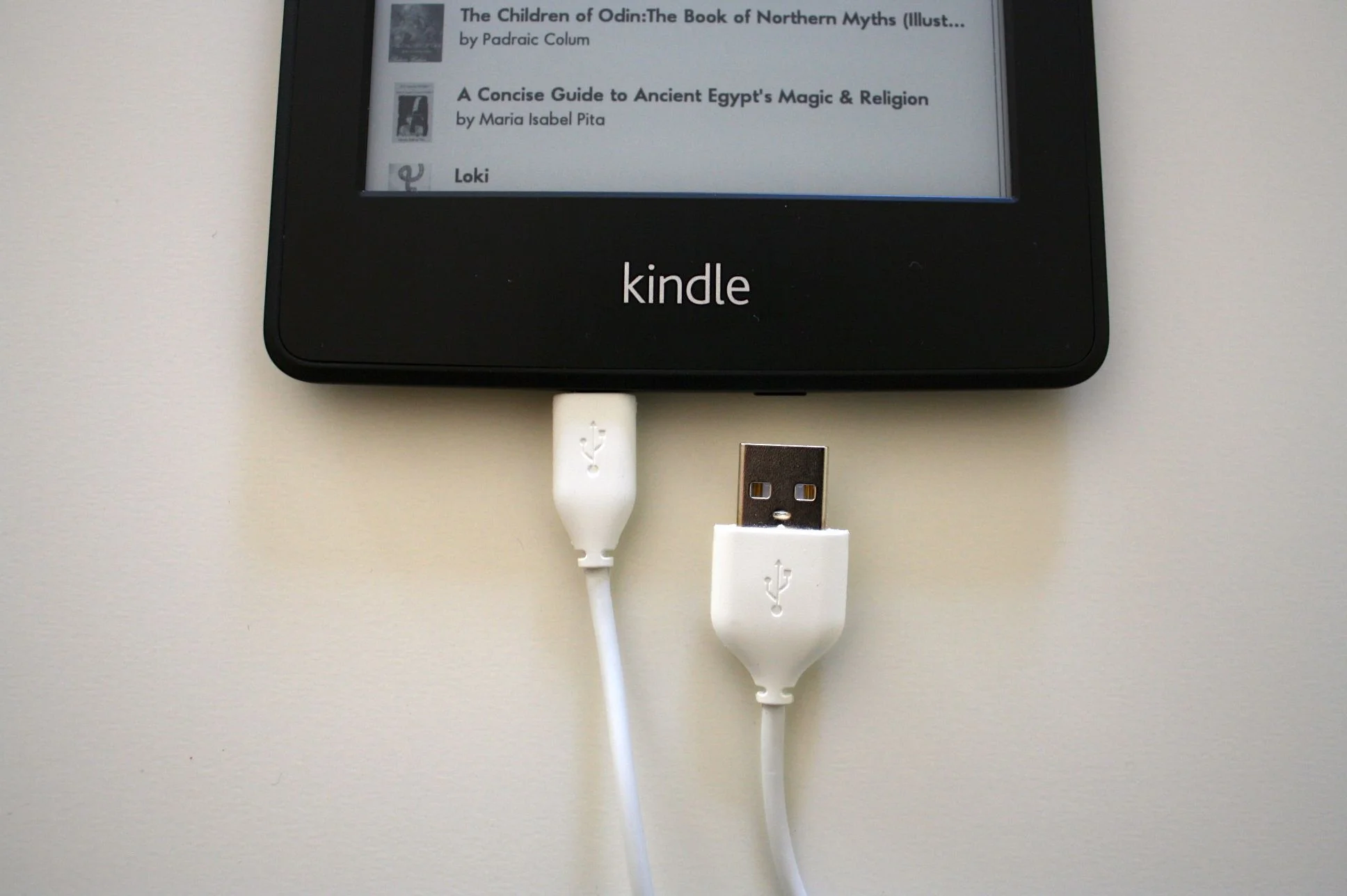 Charge the Kindle