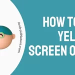 How to Fix Yellow screen on tv