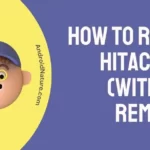 How to reset Hitachi TV (without remote)