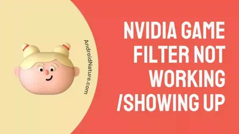 Nvidia Game filter not working