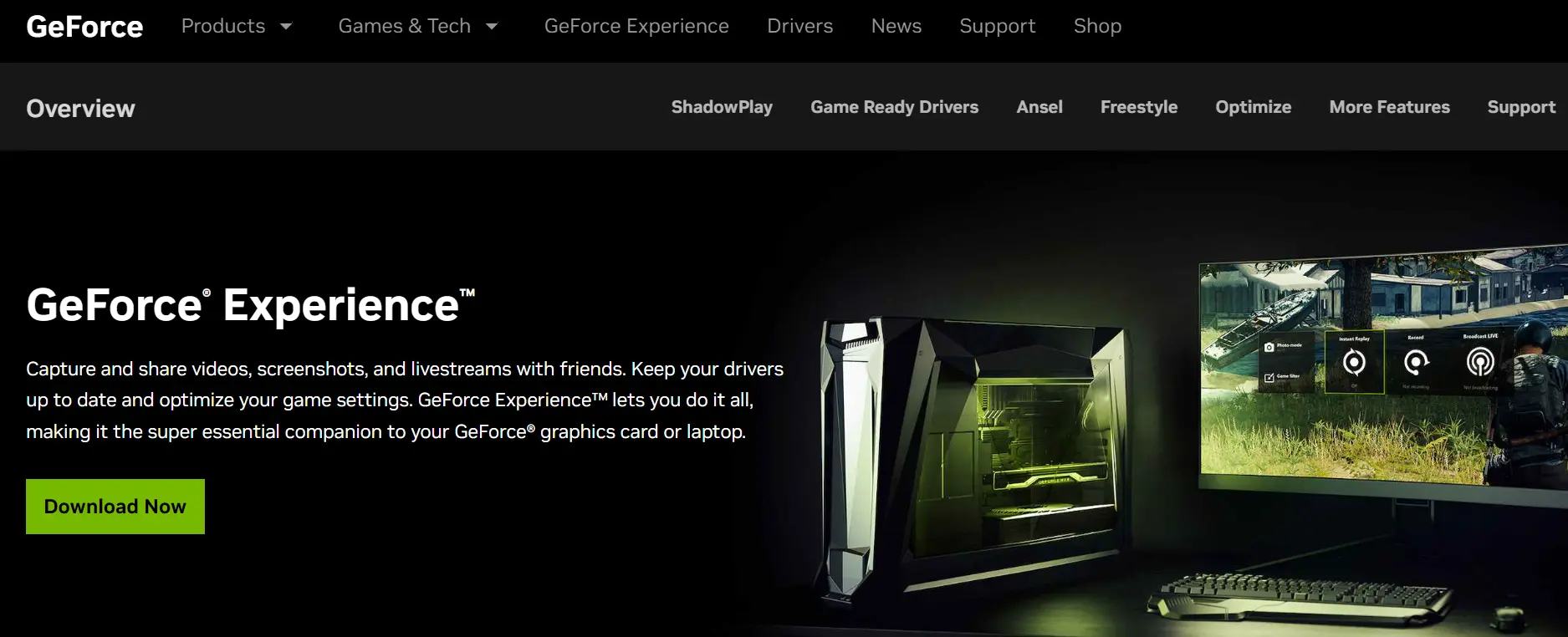 "Reinstall Nvidia GeForce Experience"