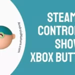 Steam PS5 controller showing Xbox buttons