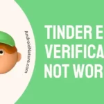 Tinder email verification not working