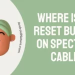 Where is the reset button on Spectrum cable box