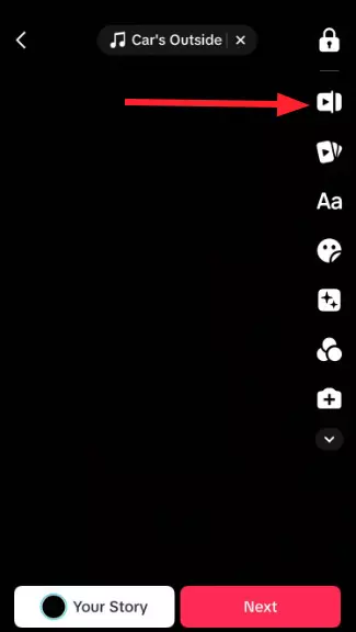 "Adjust Clips Icon" on TikTok