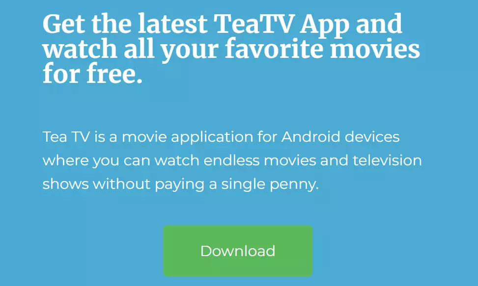 Download Tea TV App