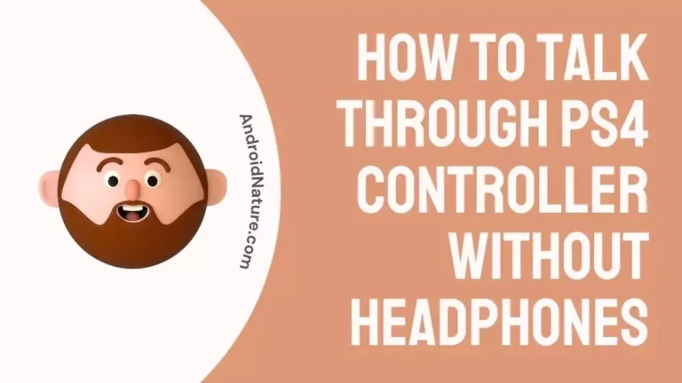 how to talk through ps4 controller without headphones
