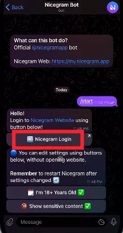 Nicegram Login