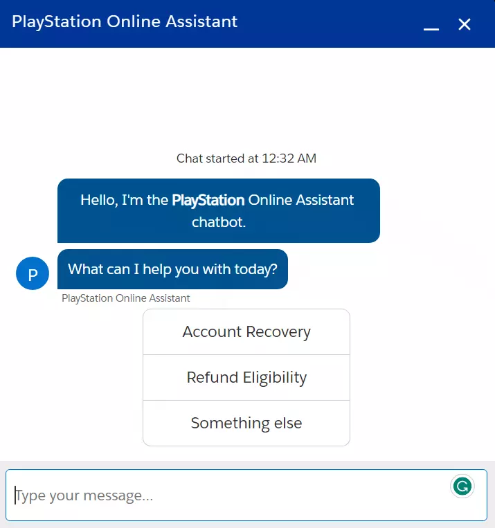 PlayStation Online Assistance