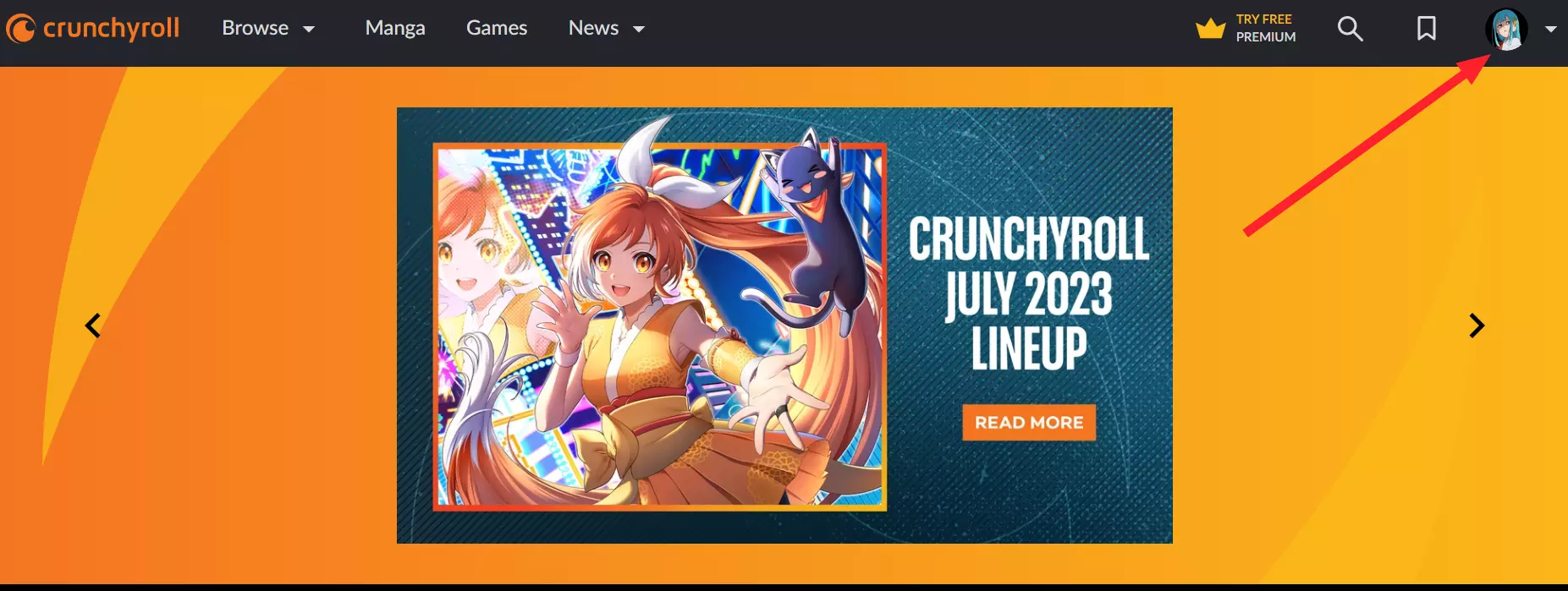 "Profile Icon" in Crunchyroll