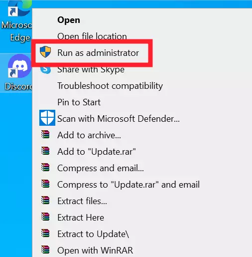 Run Discord App as an Administrator