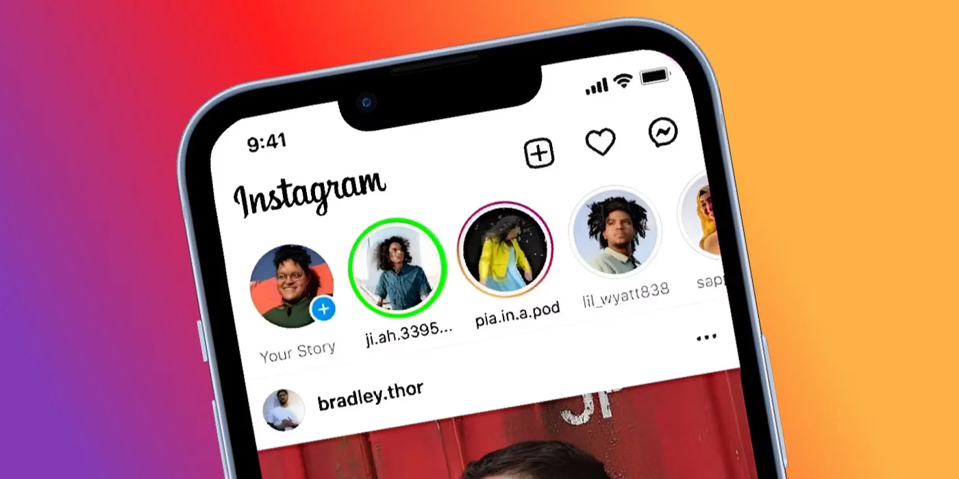 Green circle on Instagram profile picture