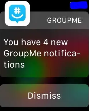 GroupMe notifications