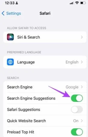 Search-engine-settings-on-Safari