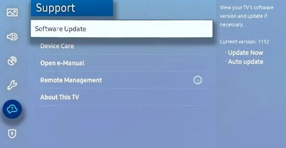 Update TV software