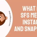 What does SFS mean in Instagram and Snapchat