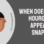 When does the hourglass appear on Snapchat